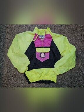 Vintage 90s Laguna Surf Windbreaker Colorblock Youth Medium